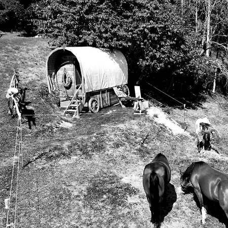 Western Style Planenwagen Glamping